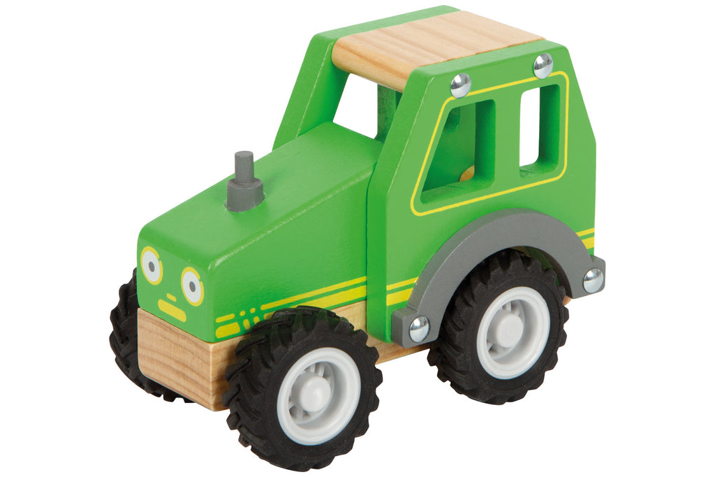 small foot Traktor grün