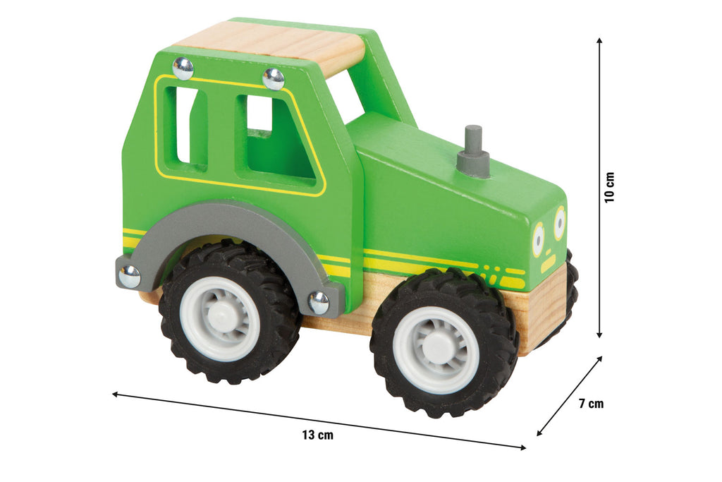 small foot Traktor grün