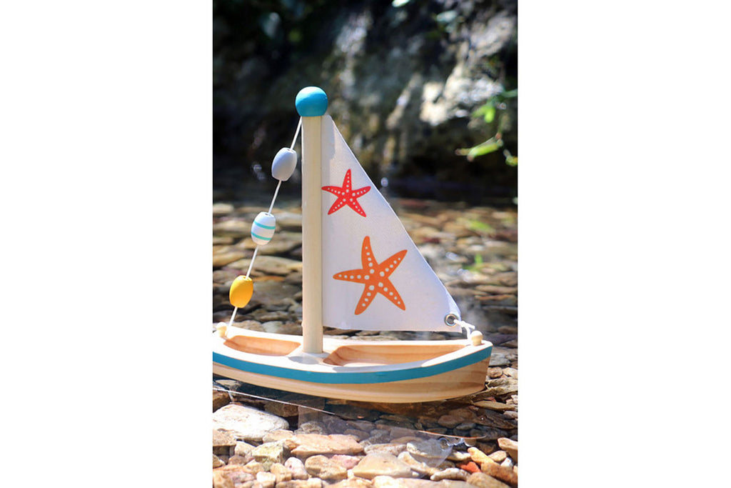 small foot Segelboot Seestern Wasserspielzeug