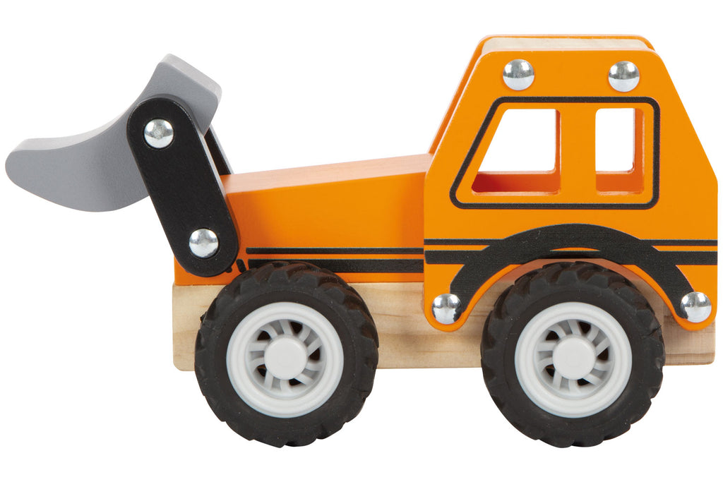 small foot Bagger orange