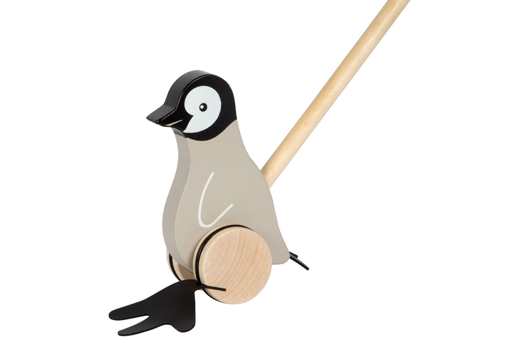 small foot Schiebetier Pinguin grau