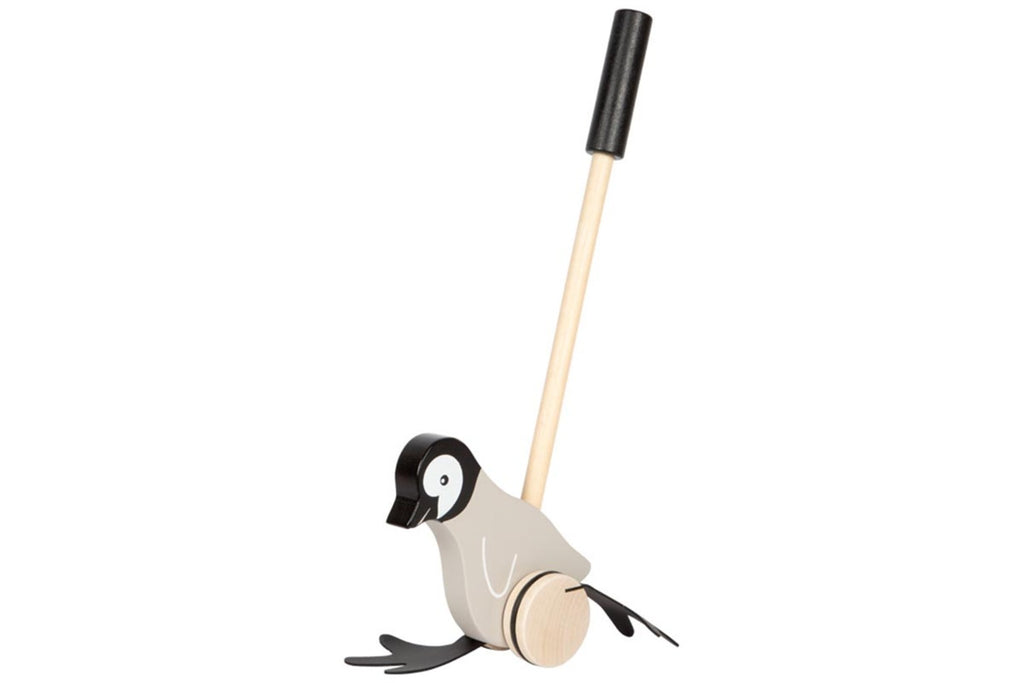 small foot Schiebetier Pinguin grau