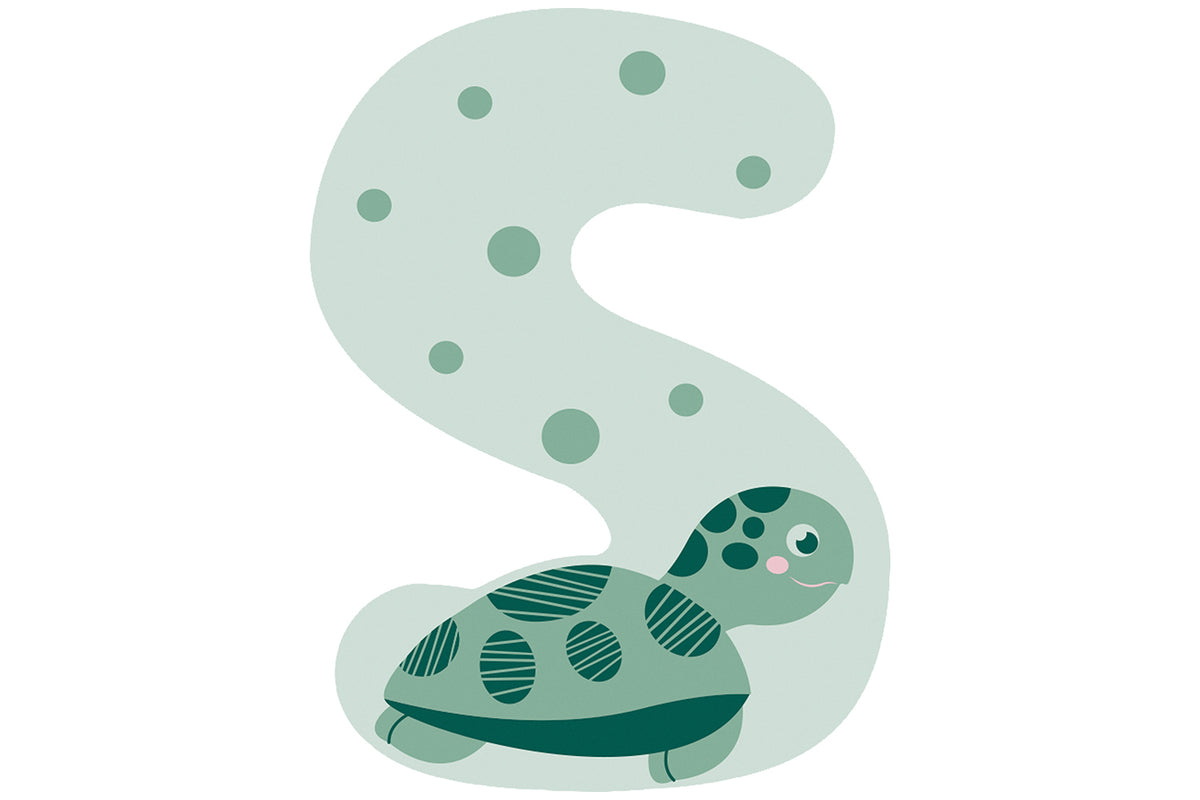 small foot Tier Buchstabe "S" mintgrün für Namen