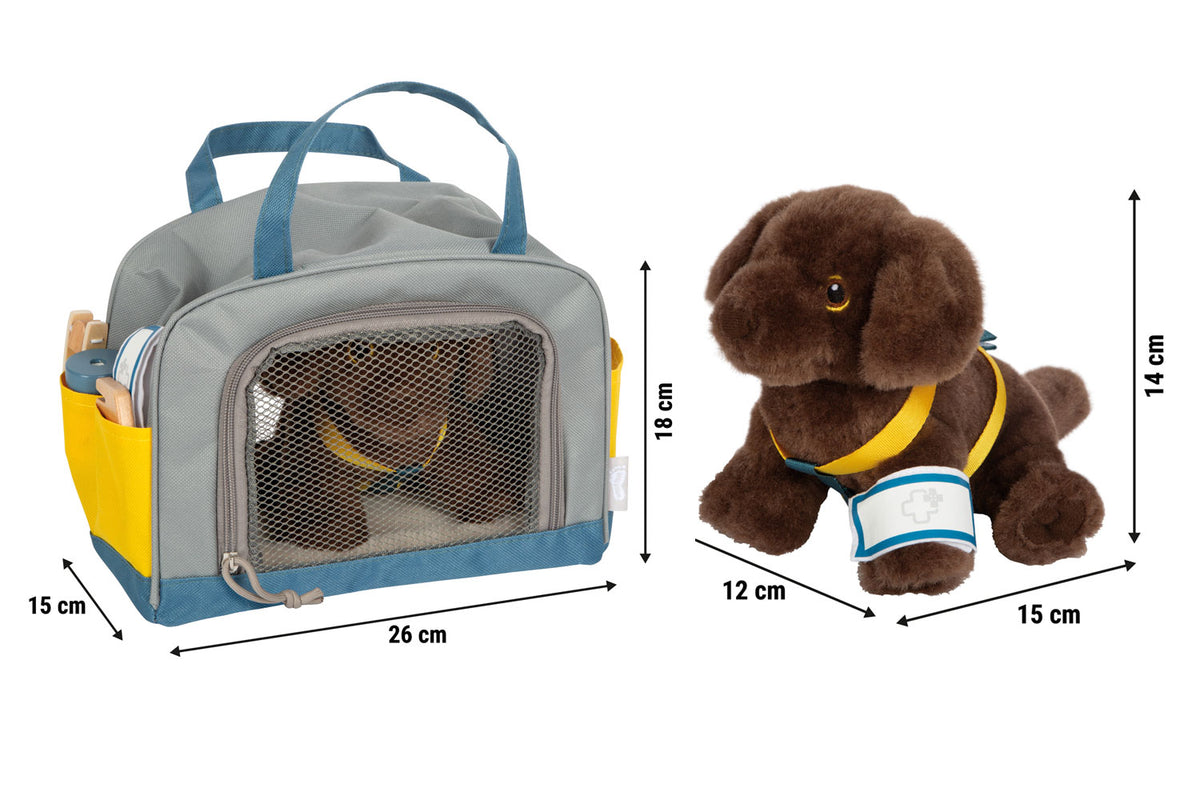 small foot Hund mit Tasche und Pflege-Set