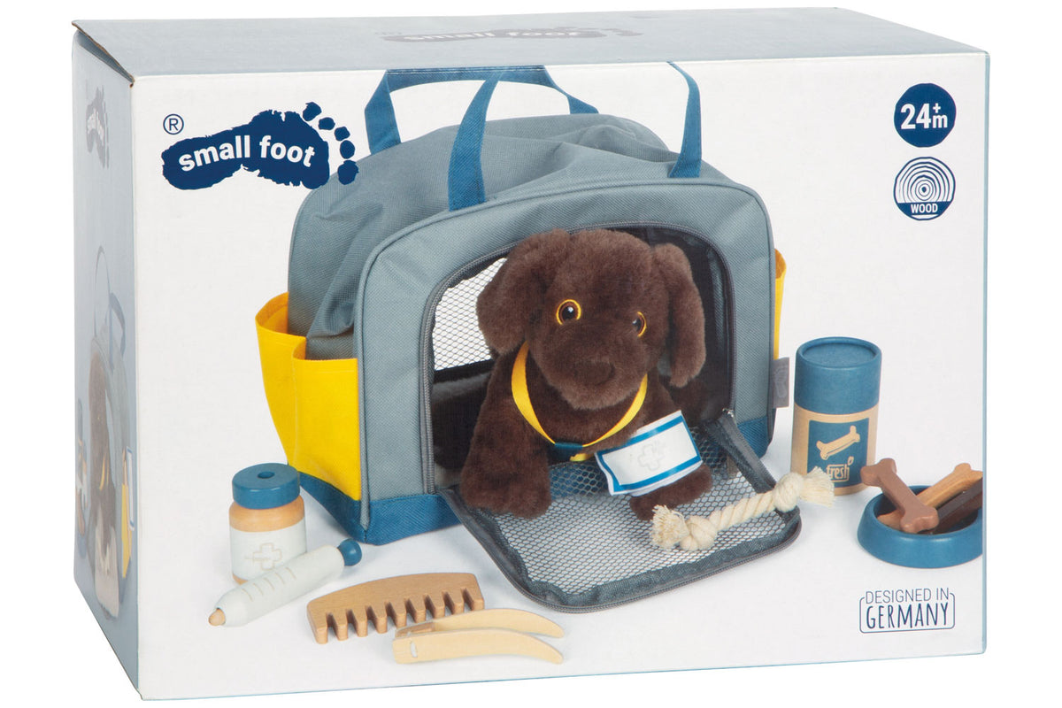 small foot Hund mit Tasche und Pflege-Set
