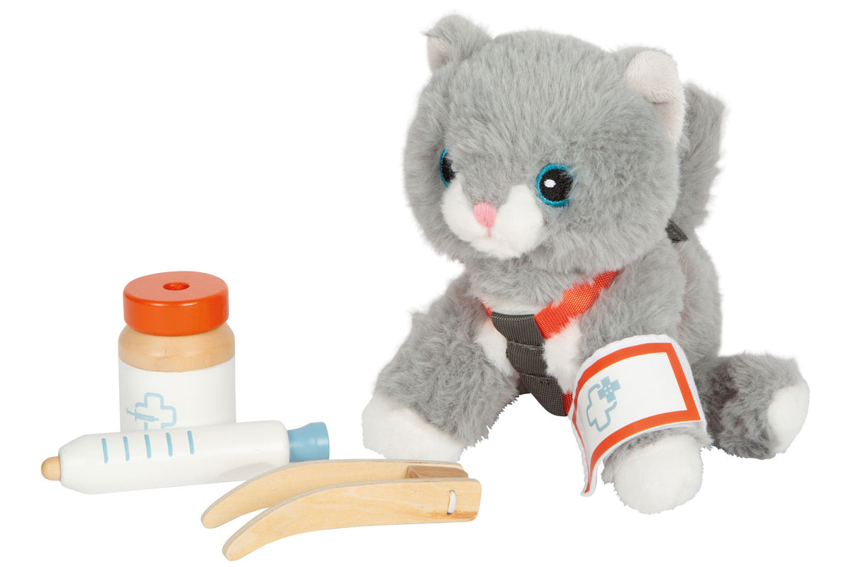 small foot Katze mit Tasche und Pflege-Set