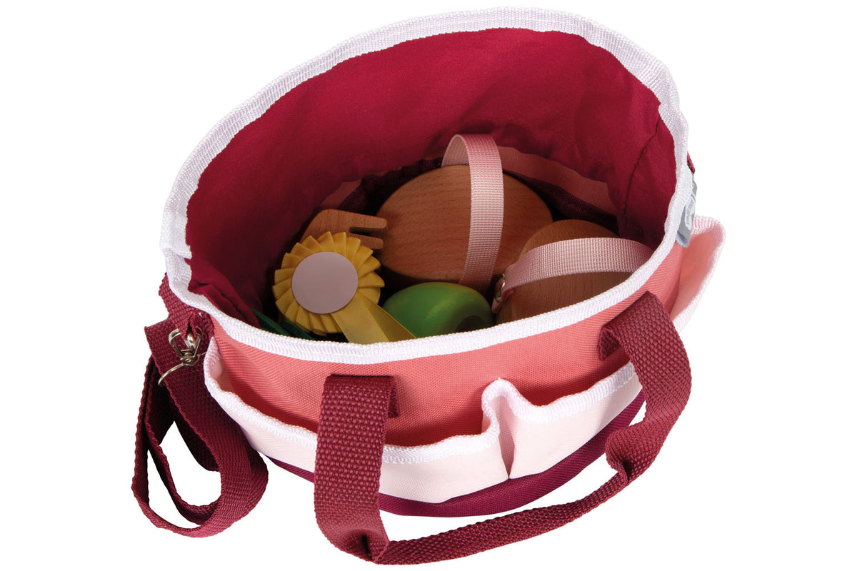 small foot Pferdepflegeset mit Tasche rot