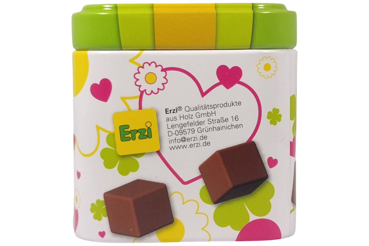 Erzi Schokowürfel Thank You in der Dose
