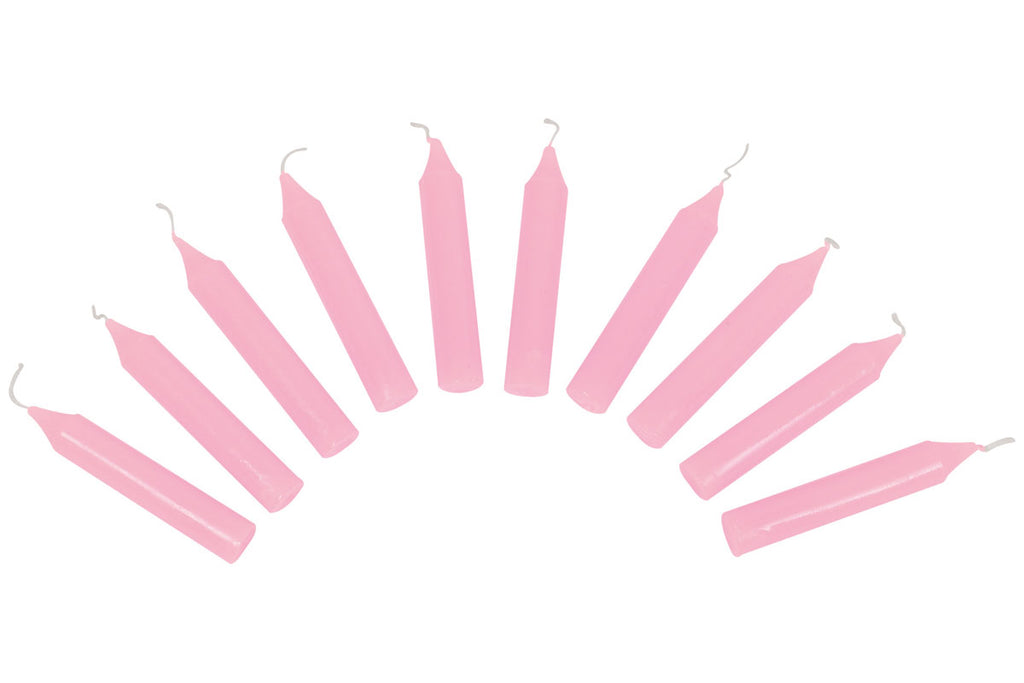 goki Geburtstagskerzen 10 Stück rosa
