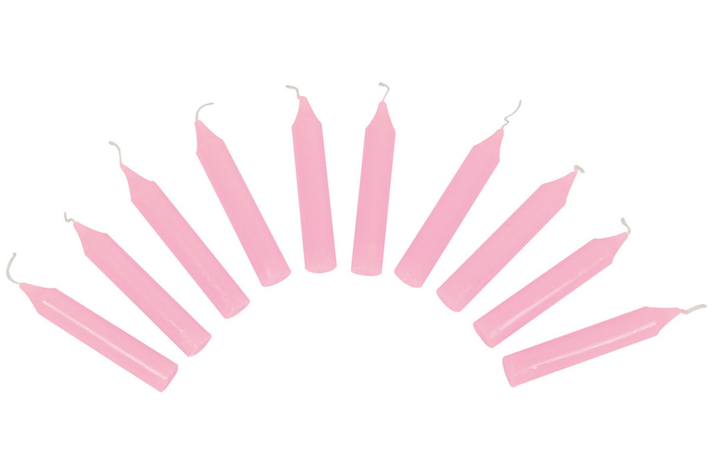 goki Geburtstagskerzen 10 Stück rosa