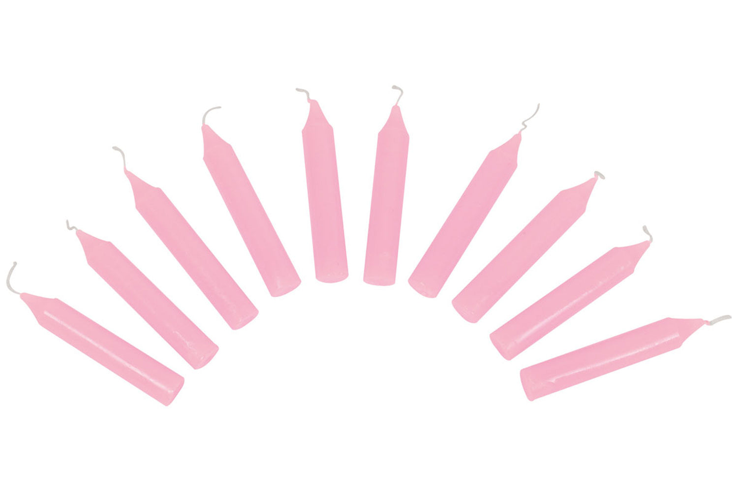 goki Geburtstagskerzen 10 Stück rosa