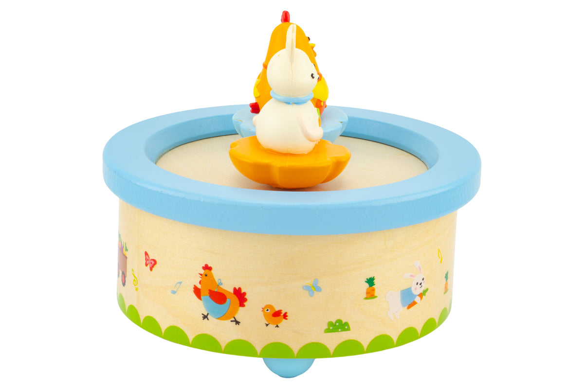 Ulysse Spieluhr Spieldose Huhn & Hase mit Melodie