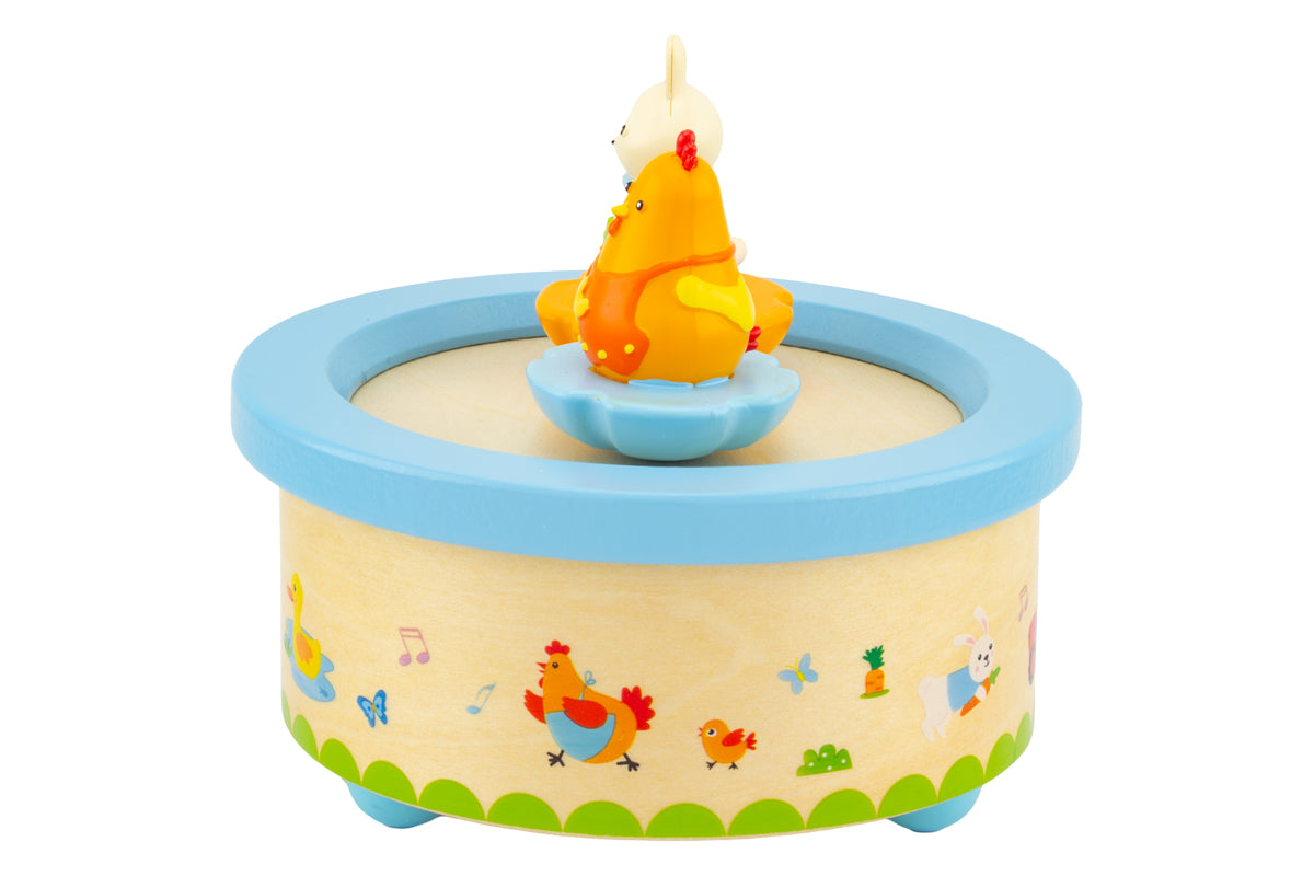Ulysse Spieluhr Spieldose Huhn & Hase mit Melodie
