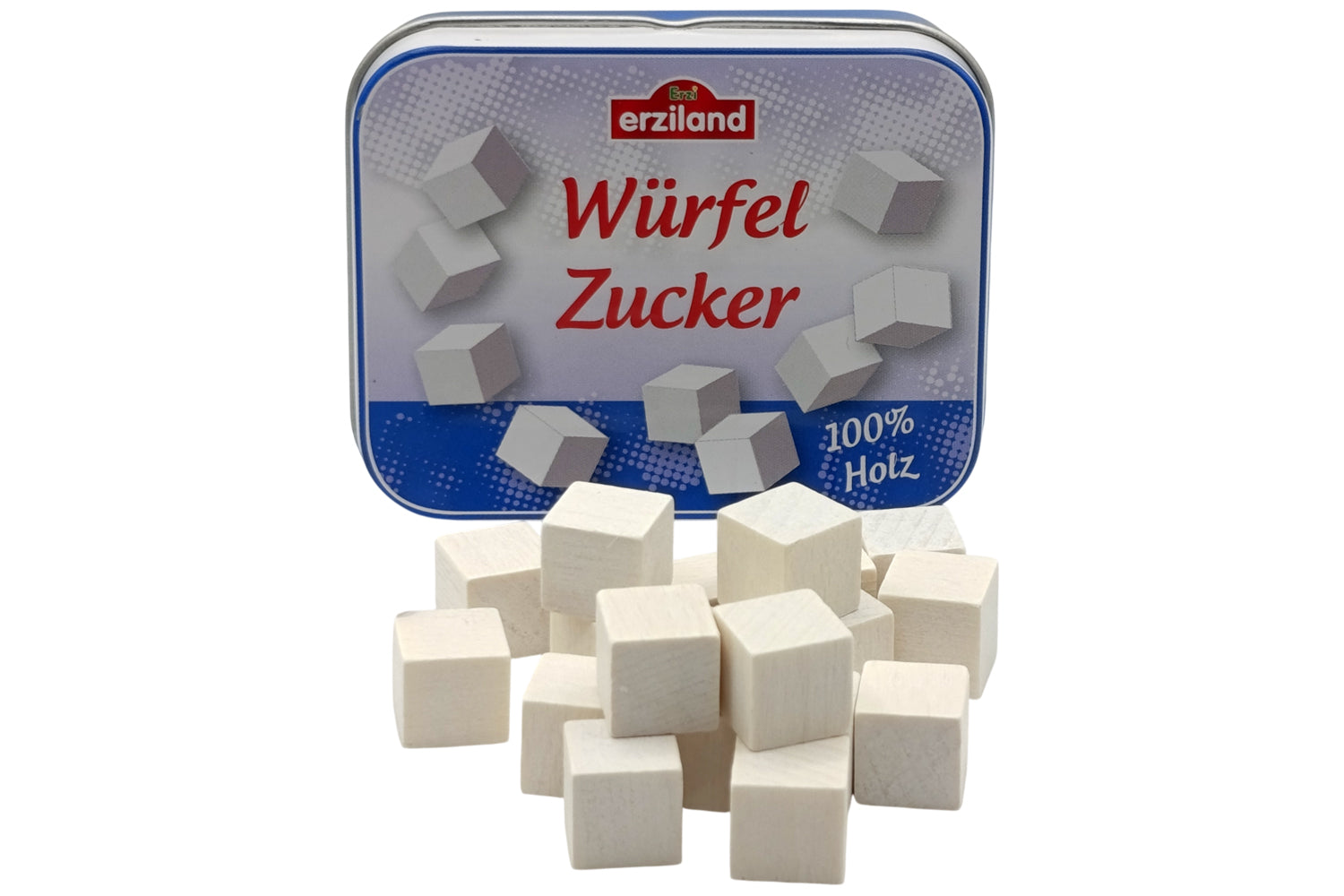 Erzi Würfelzucker in Blechdose