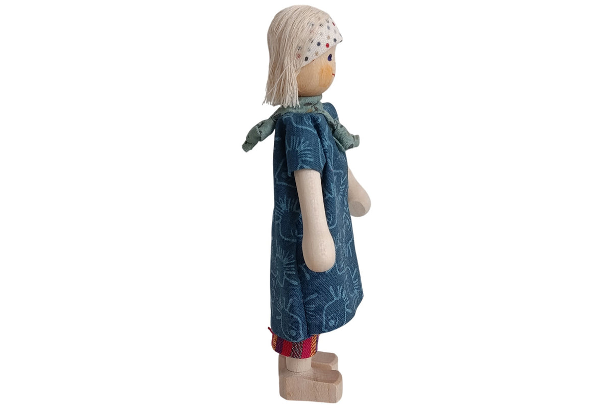 Anne Krebs Miniatur Puppe Flotte Oma