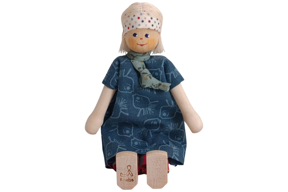 Anne Krebs Miniatur Puppe Flotte Oma