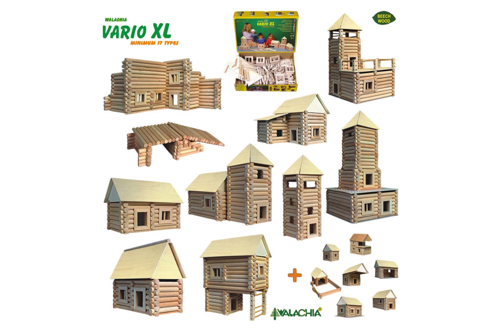 Walachia Holzbaukasten Vario XL 184 Teile