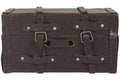Dolls House Miniatur Ledertruhe braun