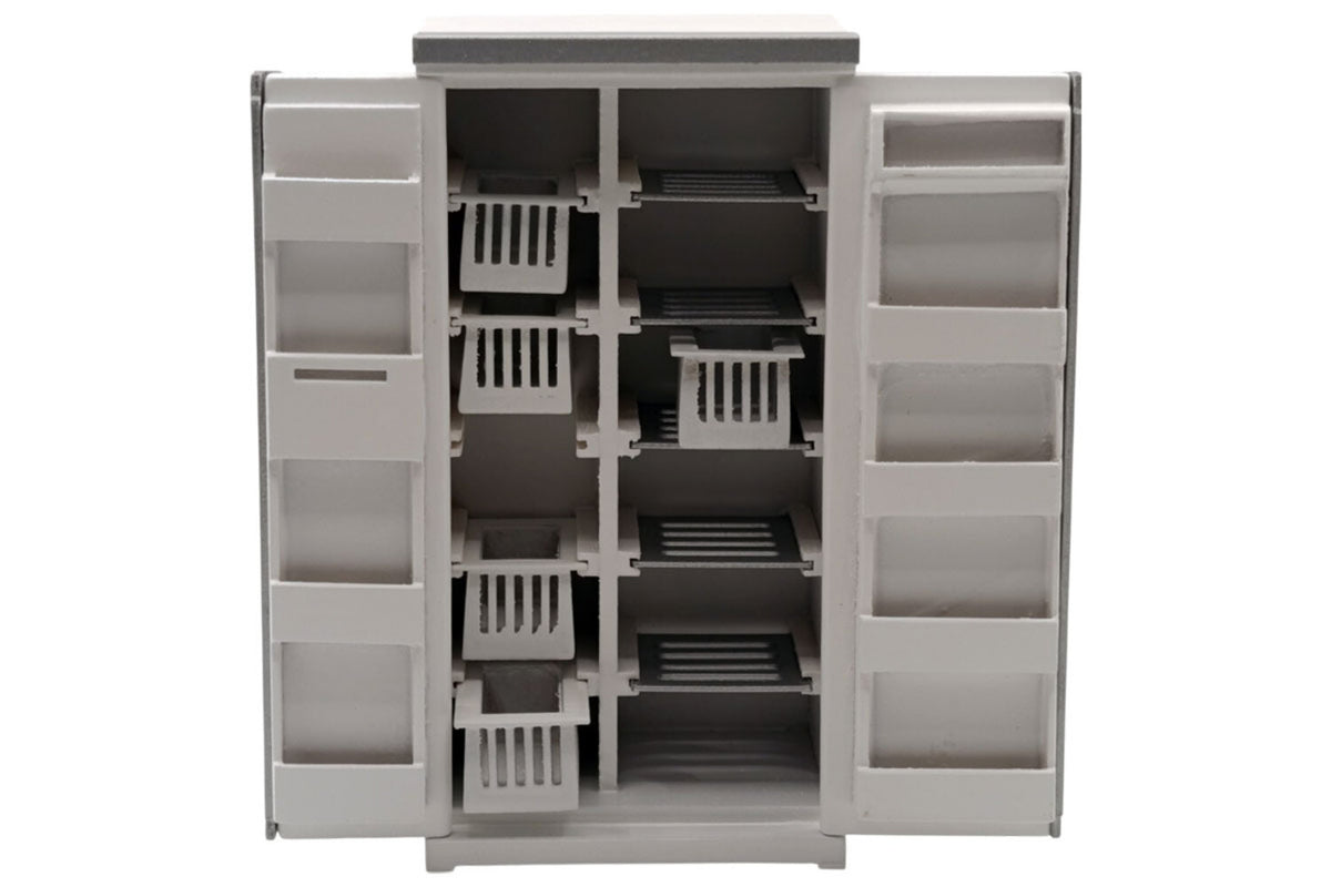 Dolls House Miniatur Kühlschrank modern weiß