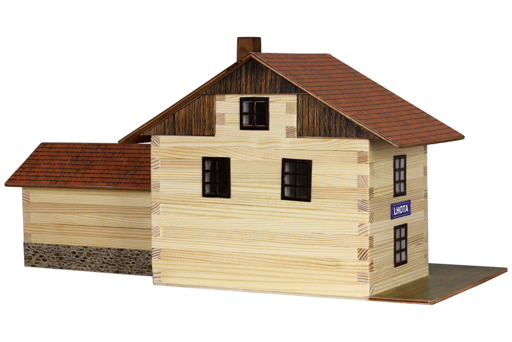Walachia Holzbaukasten großer Bahnhof