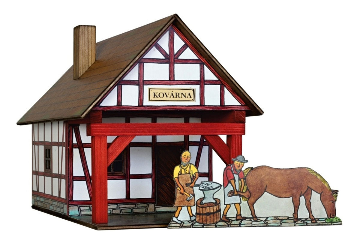 Walachia Holzbaukasten Fachwerk Schmiede