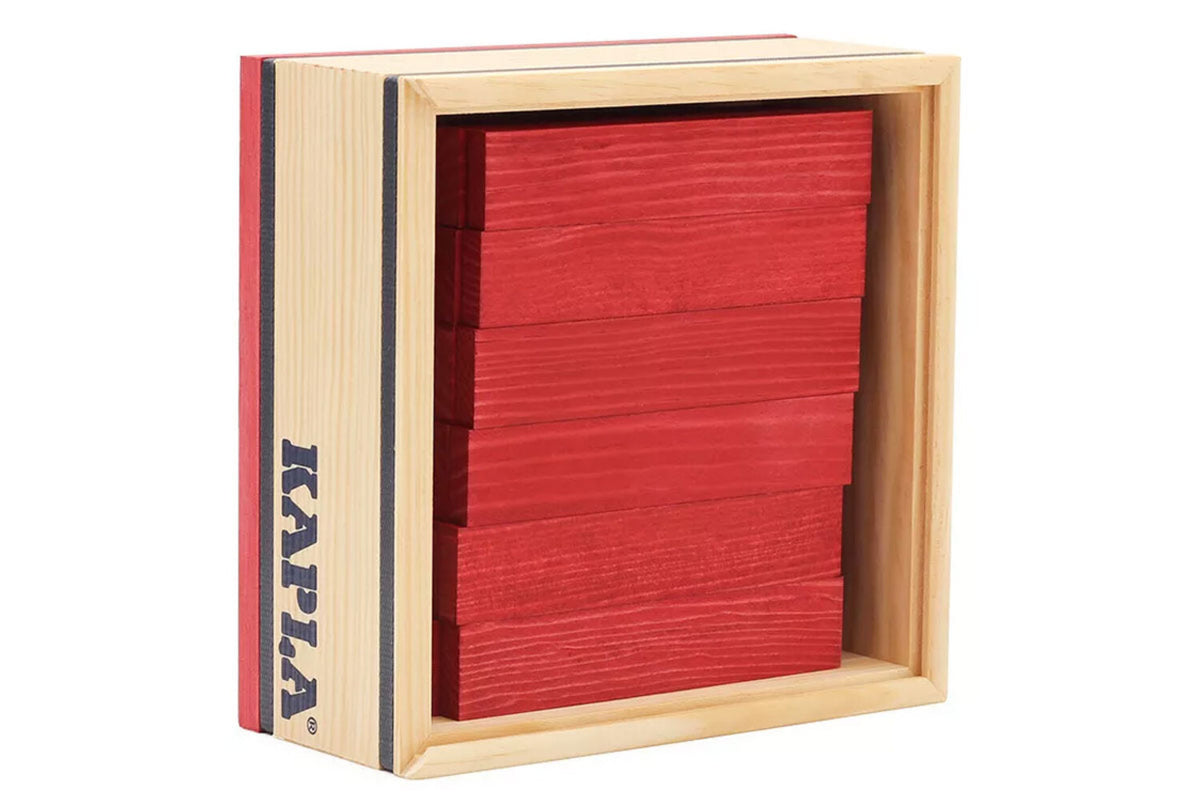 KAPLA 6 x 40er Box gelb, orange, rot, dunkelgrün, hellblau, dunkelblau