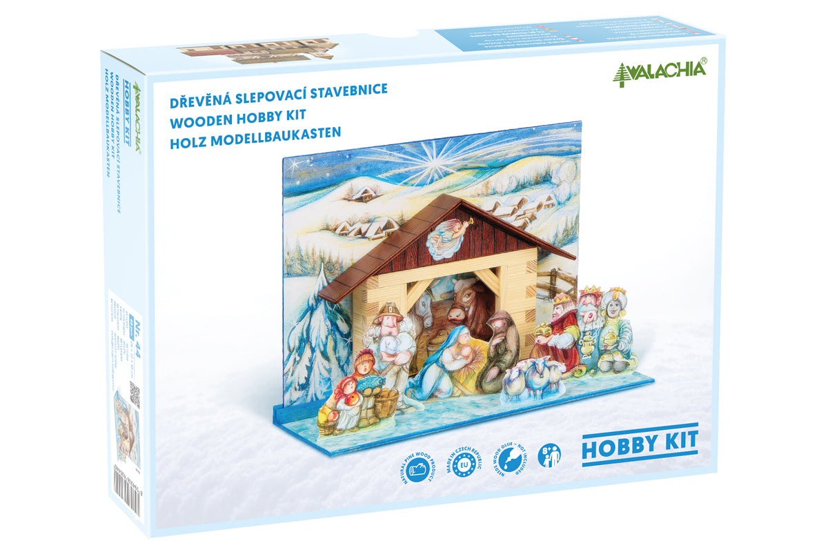 Walachia Holzbsukasten Krippe Bethlehem