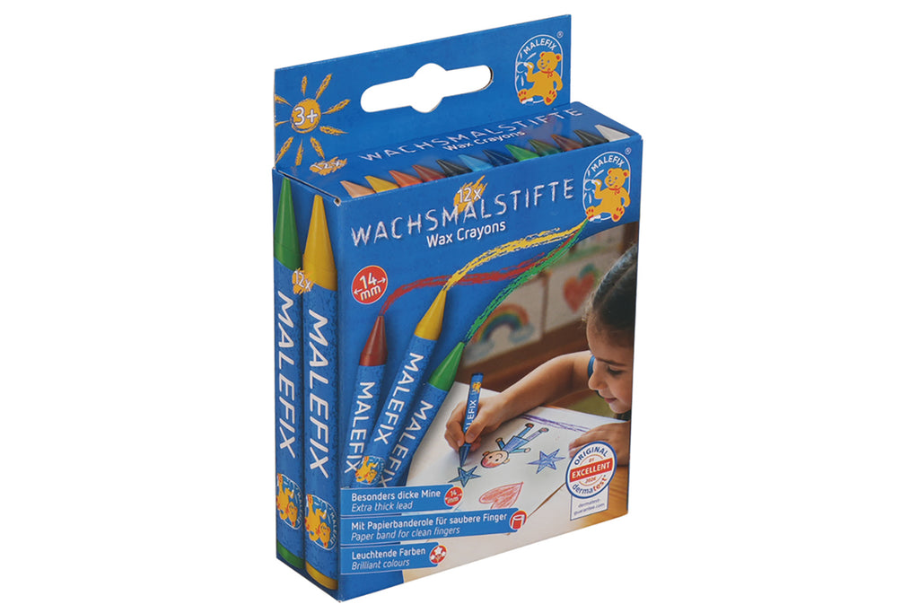 Malefix Wachsmalstifte bunt 12 Stück
