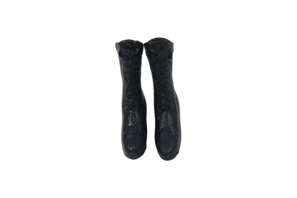 Dolls House Miniatur Damen-Stiefel schwarz