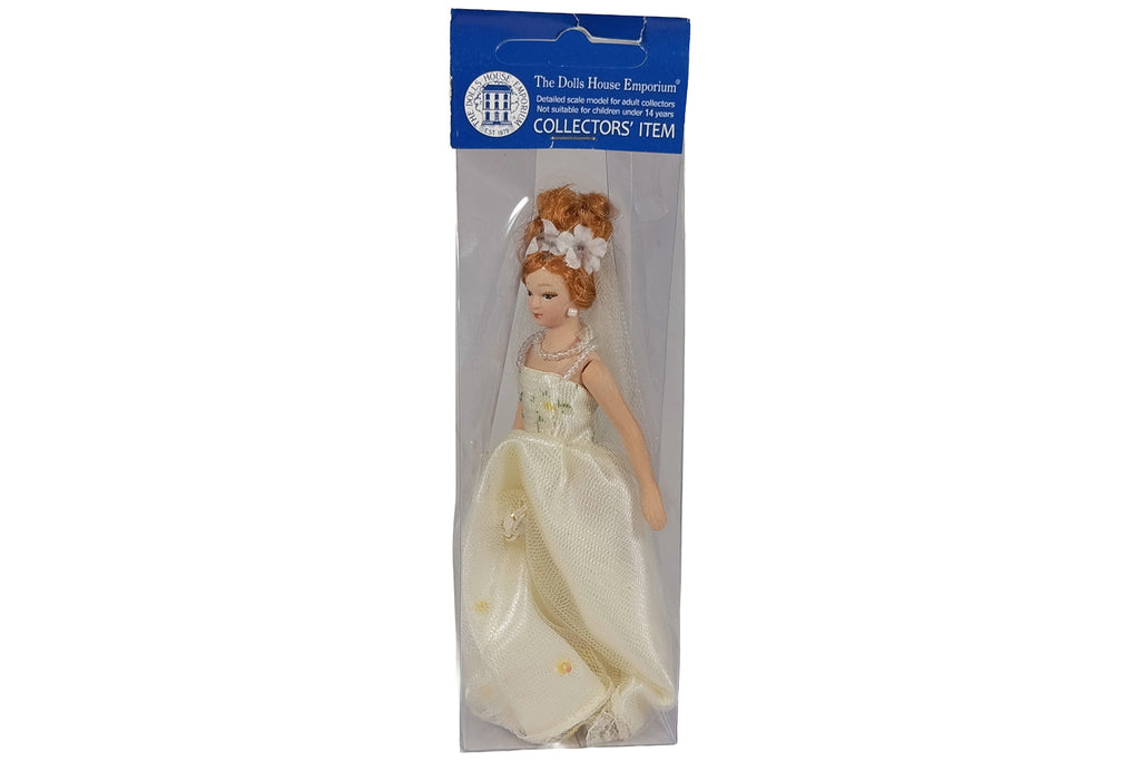 Dolls House Miniatur Puppe Naomi Brautkleid ca. 15 cm hoch