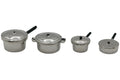 Dolls House Miniatur Topfset silber