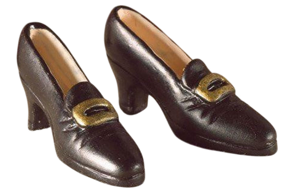 Dolls House Miniatur Damenschuhe schwarz