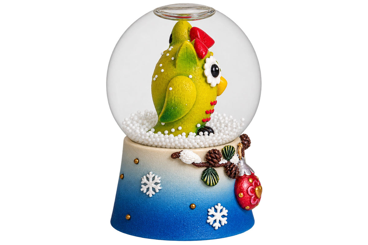 Sigro kleine Schneekugel Eule grün