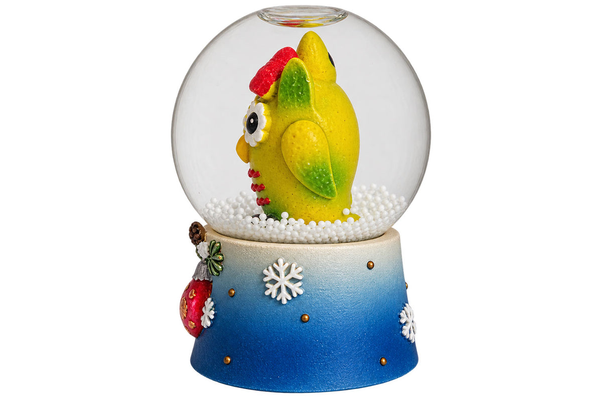Sigro kleine Schneekugel Eule grün
