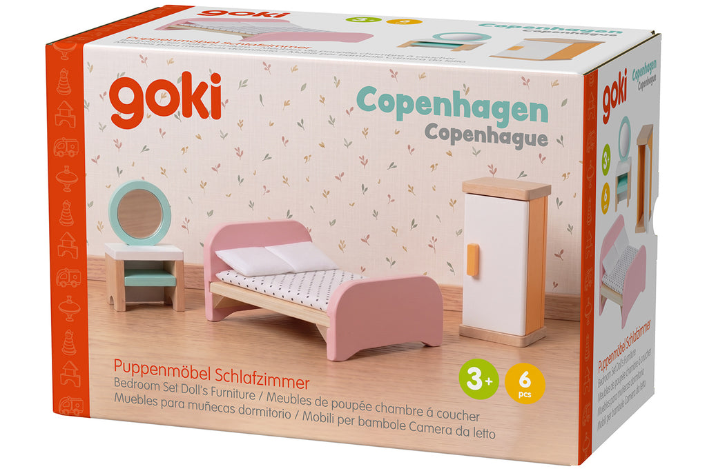 goki Schlafzimmer Puppenmöbelserie Copenhagen