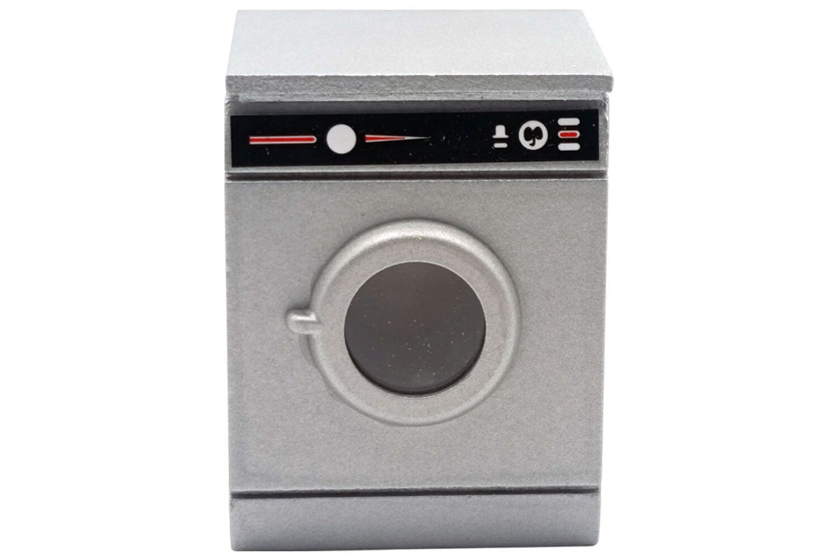 Dolls House Miniatur Waschmaschine silber
