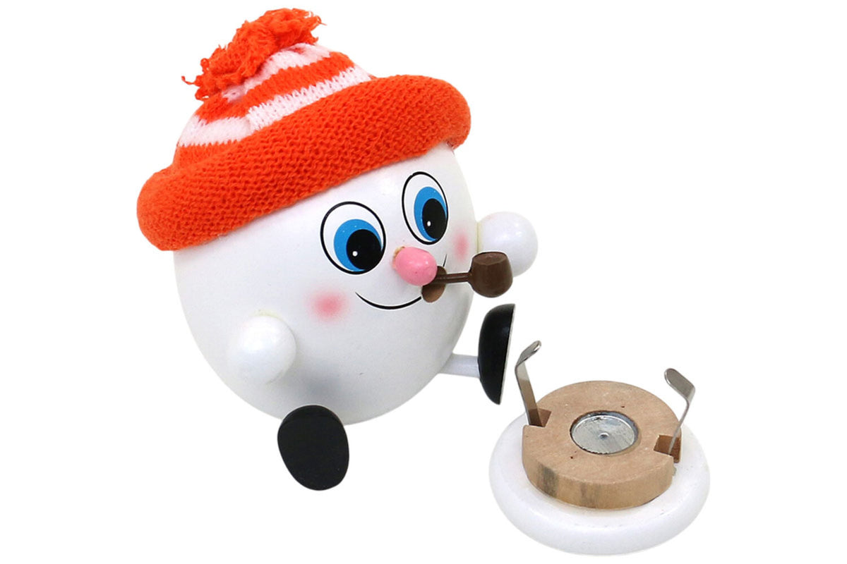 Sigro Räucherfigur Schneemann mit Strickmütze