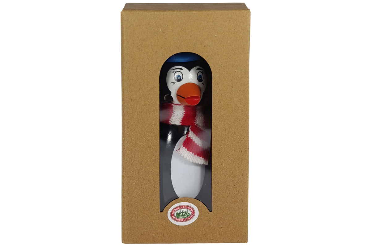 Sigro Räucherfigur Pinguin mit Strickschal