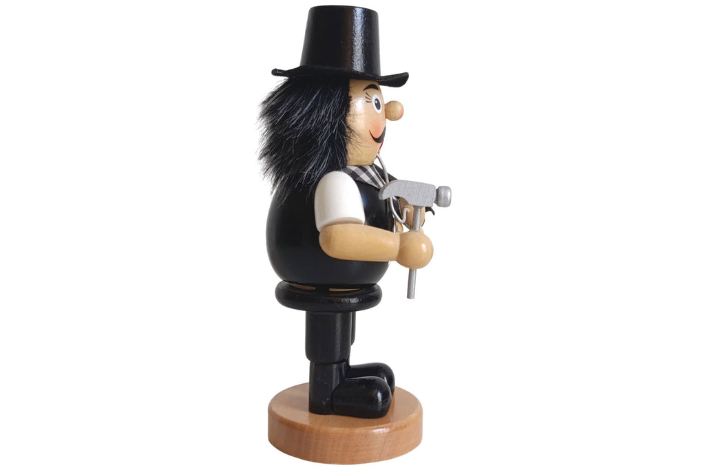 Sigro Räuchermann Dachdecker schwarz 19 cm hoch