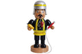 Sigro Räuchermann Feuerwehrmann schwarz/gelb 19 cm hoch
