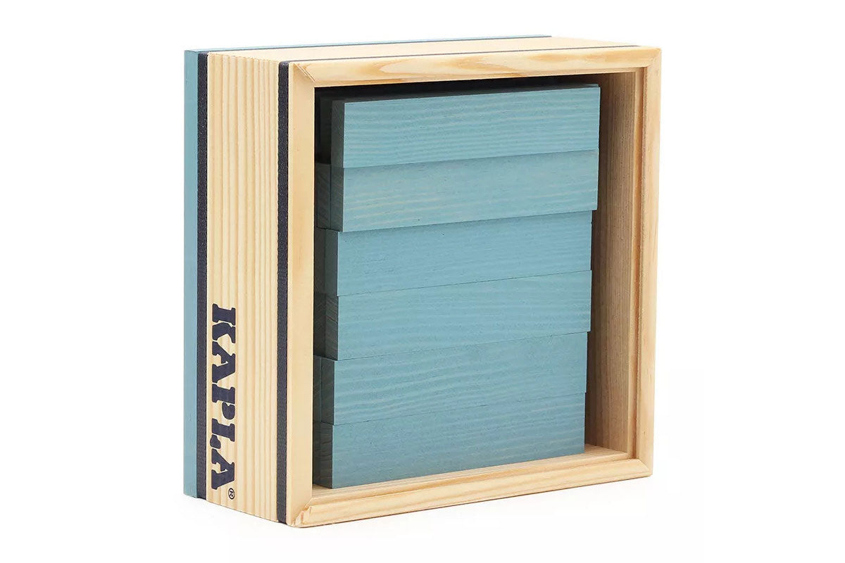 KAPLA 3 x 40er Box hellblau, grün, gelb
