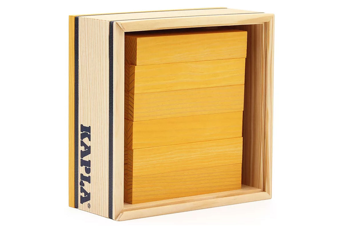 KAPLA 3 x 40er Box hellblau, grün, gelb