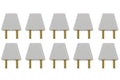 Dolls House Miniatur Stecker (10er Set) weiß 12V