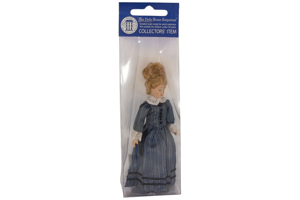 Dolls House Miniatur Puppe Miss Mason ca. 13,5 cm hoch