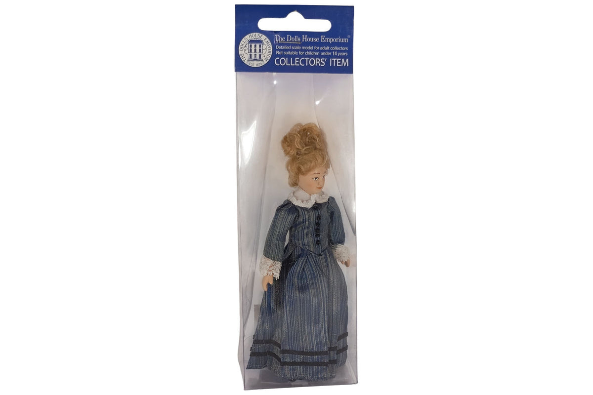 Dolls House Miniatur Puppe Miss Mason ca. 13,5 cm hoch