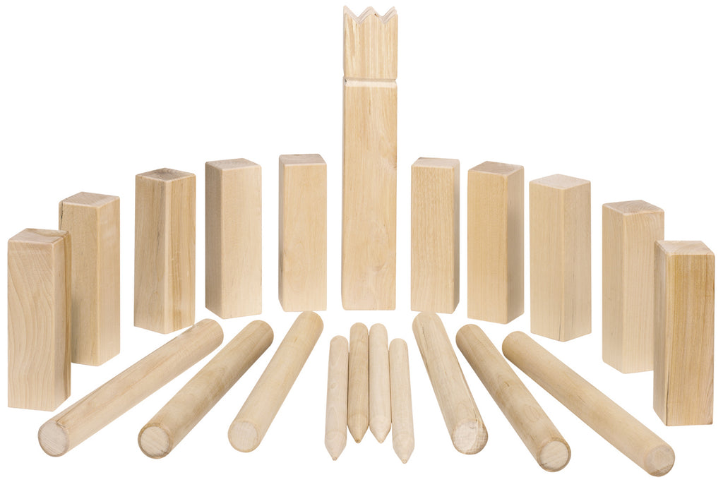 goki Wikingerspiel Kubb mittel im Baumwollbeutel