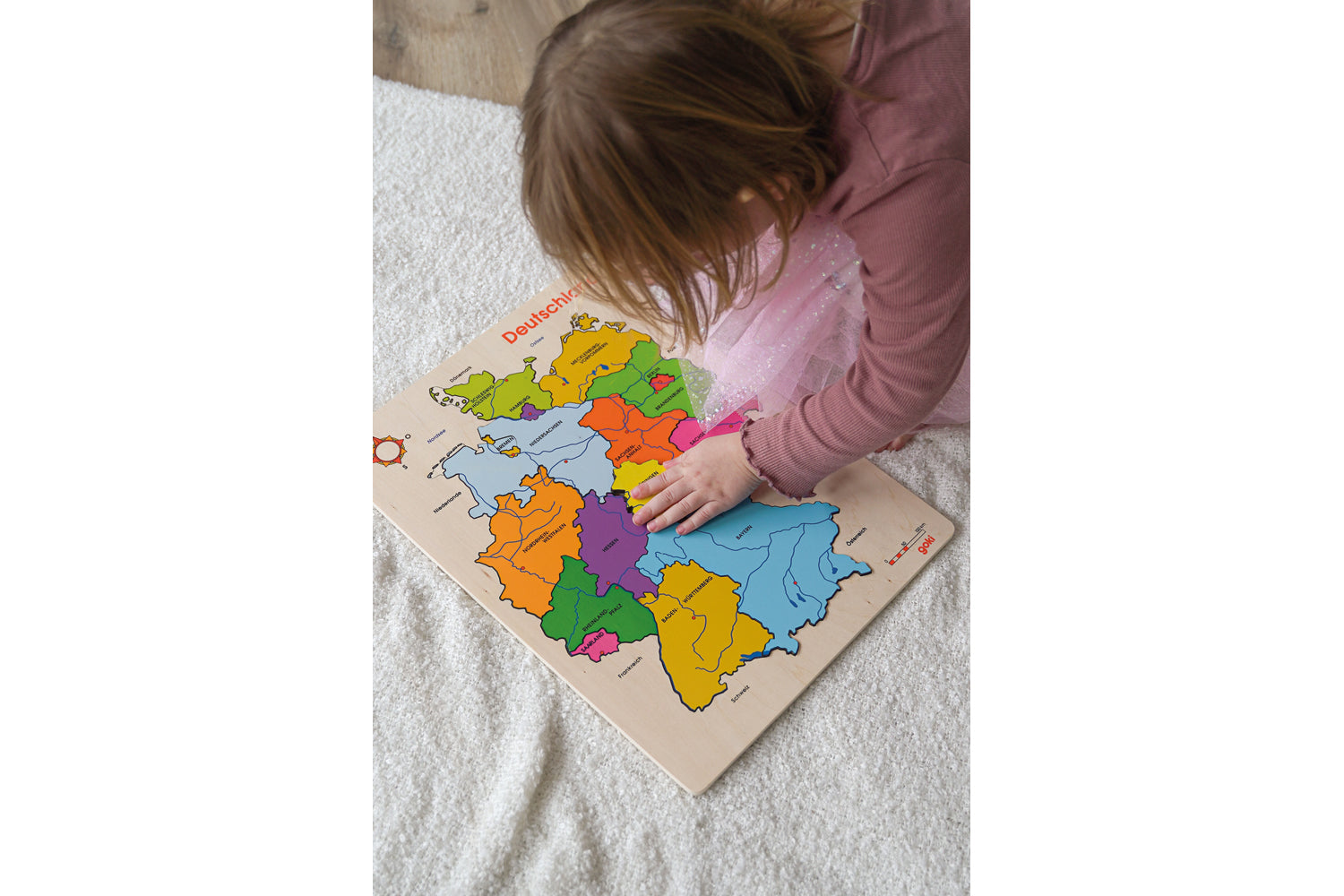 goki Einlegepuzzle Deutschland II