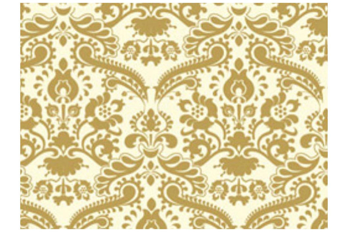 Dolls House Tapete Gold Damask