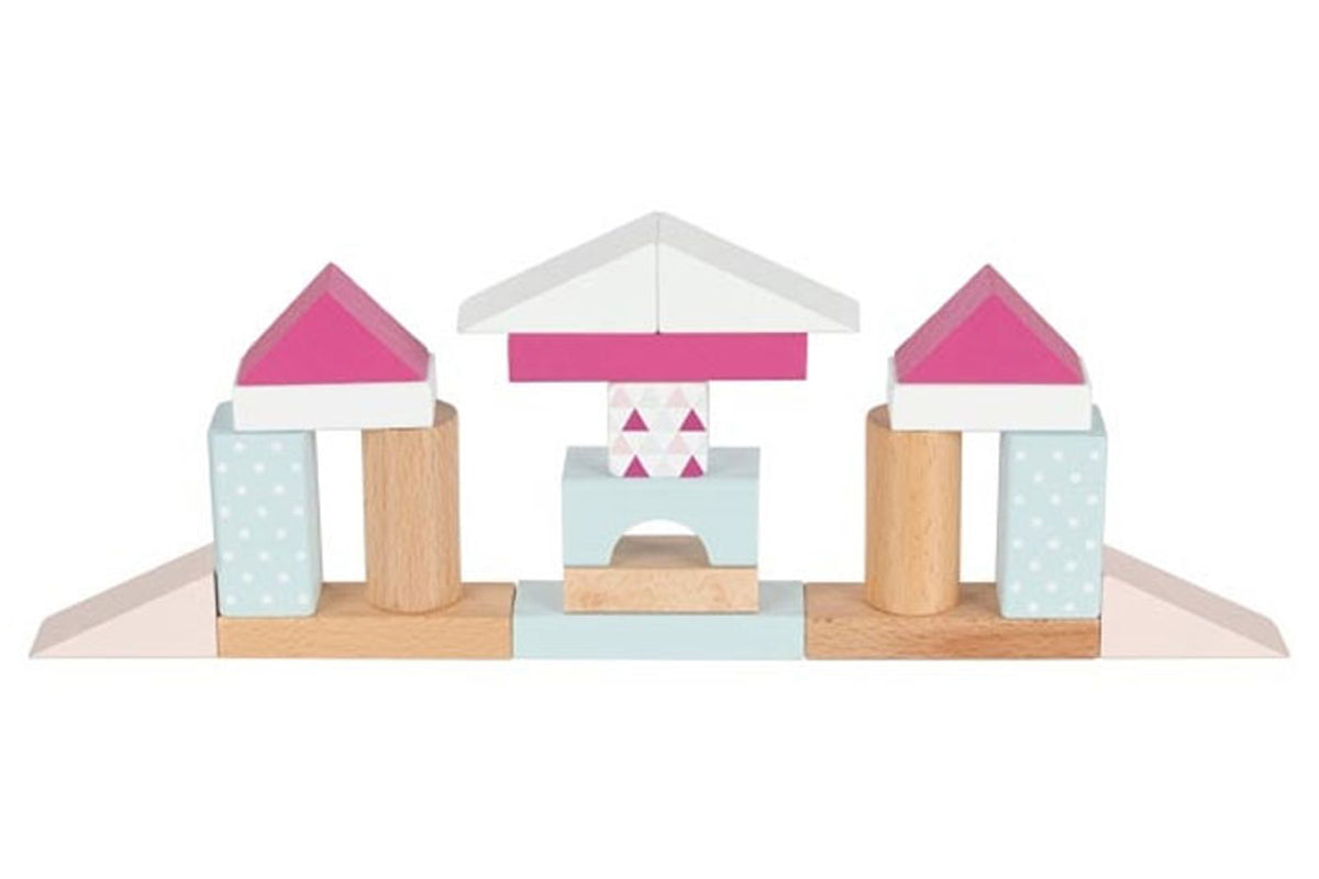 goki Holzbausteine-Box Lifestyle Beere (rosa)