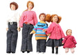 Dolls House Miniatur Puppenfamilie (5 Puppen)